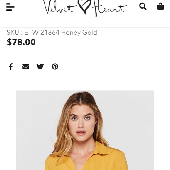 Yellow Button Up - Picture 7 of 7